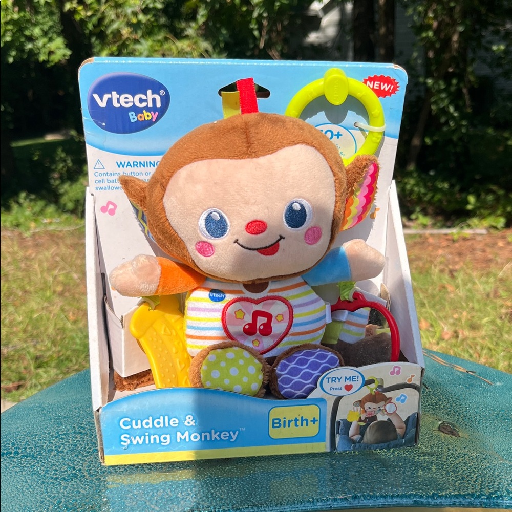 VTech Baby Cuddle & Swing Monkey - Brown and Orange